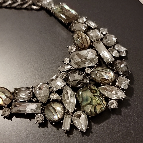 Bauble Bar Statement Necklace stones Kendra Scott inspired Rare Discontinued - Picture 4 of 6